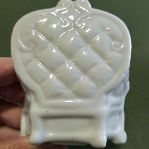 Vintage Victorian Chair and Swan Trinket Dish - Picture 7 of 13